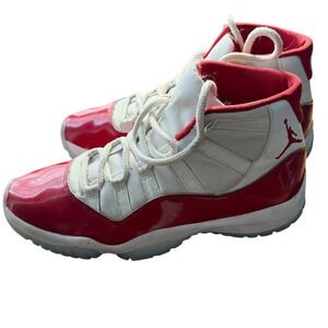 Air Jordan 11 Shoes Retro Cherry White Varsity Red CT8012-116‎ Mens Size 9.5